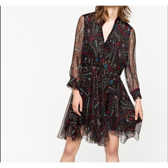 ZADIG & VOLTAIRE Ranil Psyche Deluxe Dress 
Size Small NEW - Picture 1 of 12